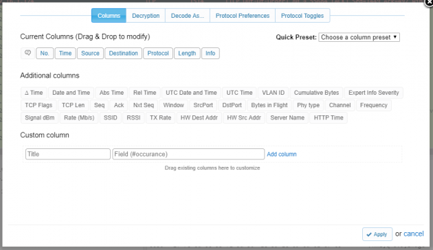 CloudShark Profile Editor